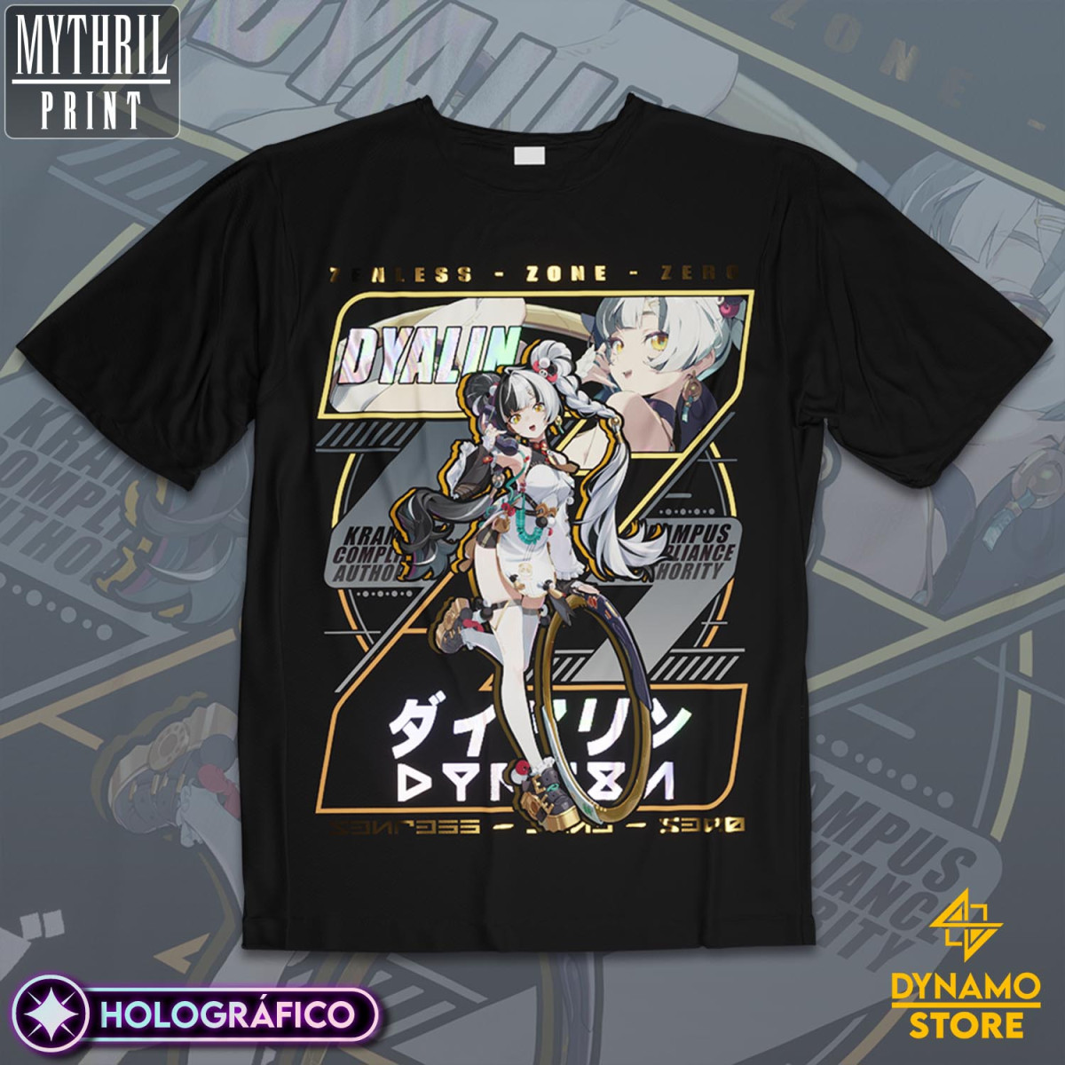 Dialyn - Zenless Zone Zero - Polera Holográfica - MYTHRIL PRINT