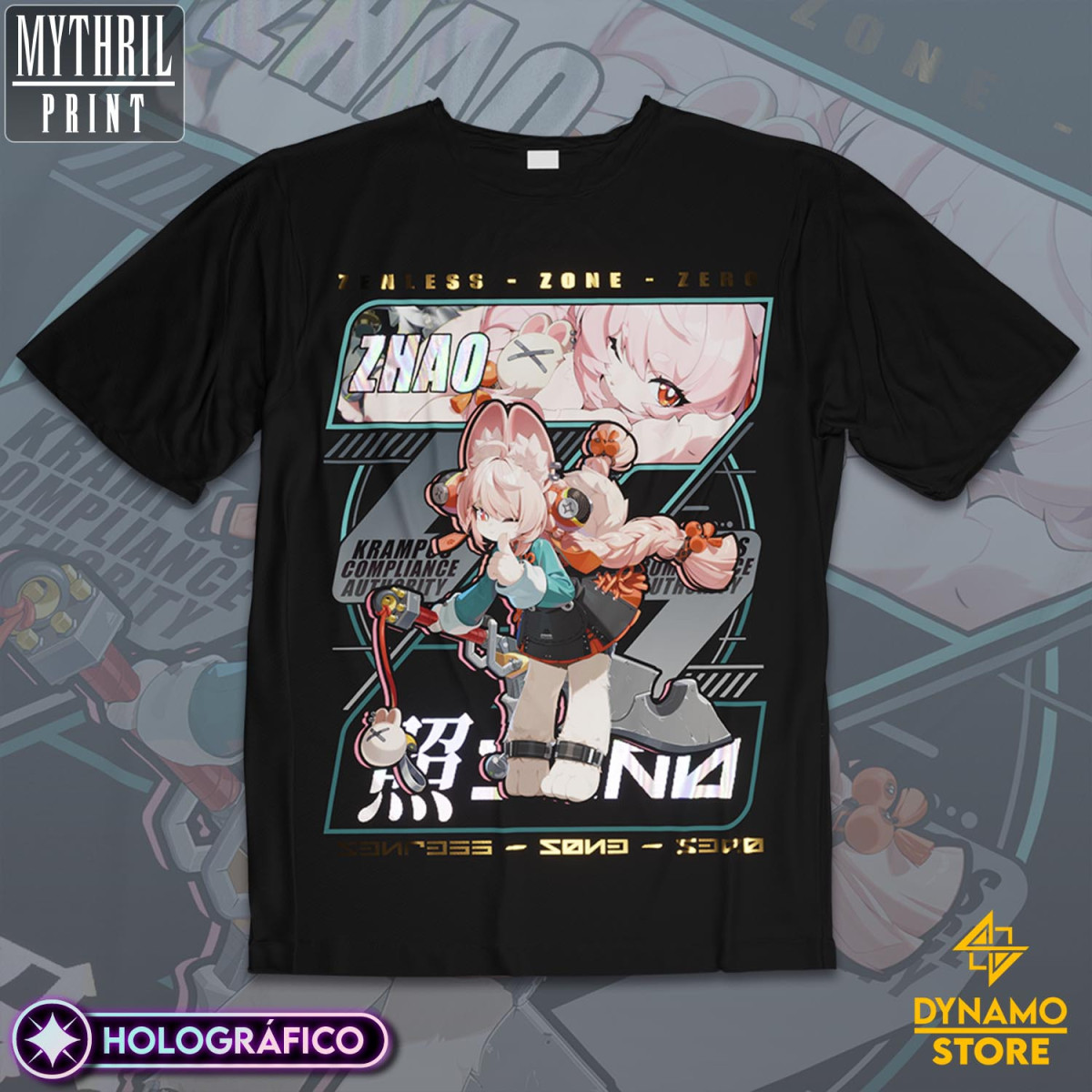 Zhao - Zenless Zone Zero - Polera Holográfica - MYTHRIL PRINT