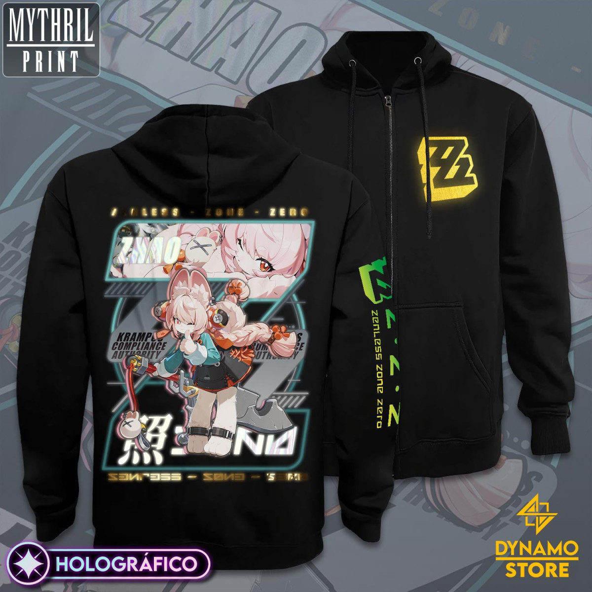 Zhao - Zenless Zone Zero - Poleron Holográfica - MYTHRIL PRINT