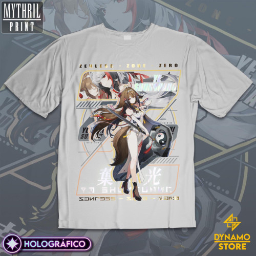 Ye Shunguang - Zenless Zone Zero - Polera Holográfica - MYTHRIL PRINT