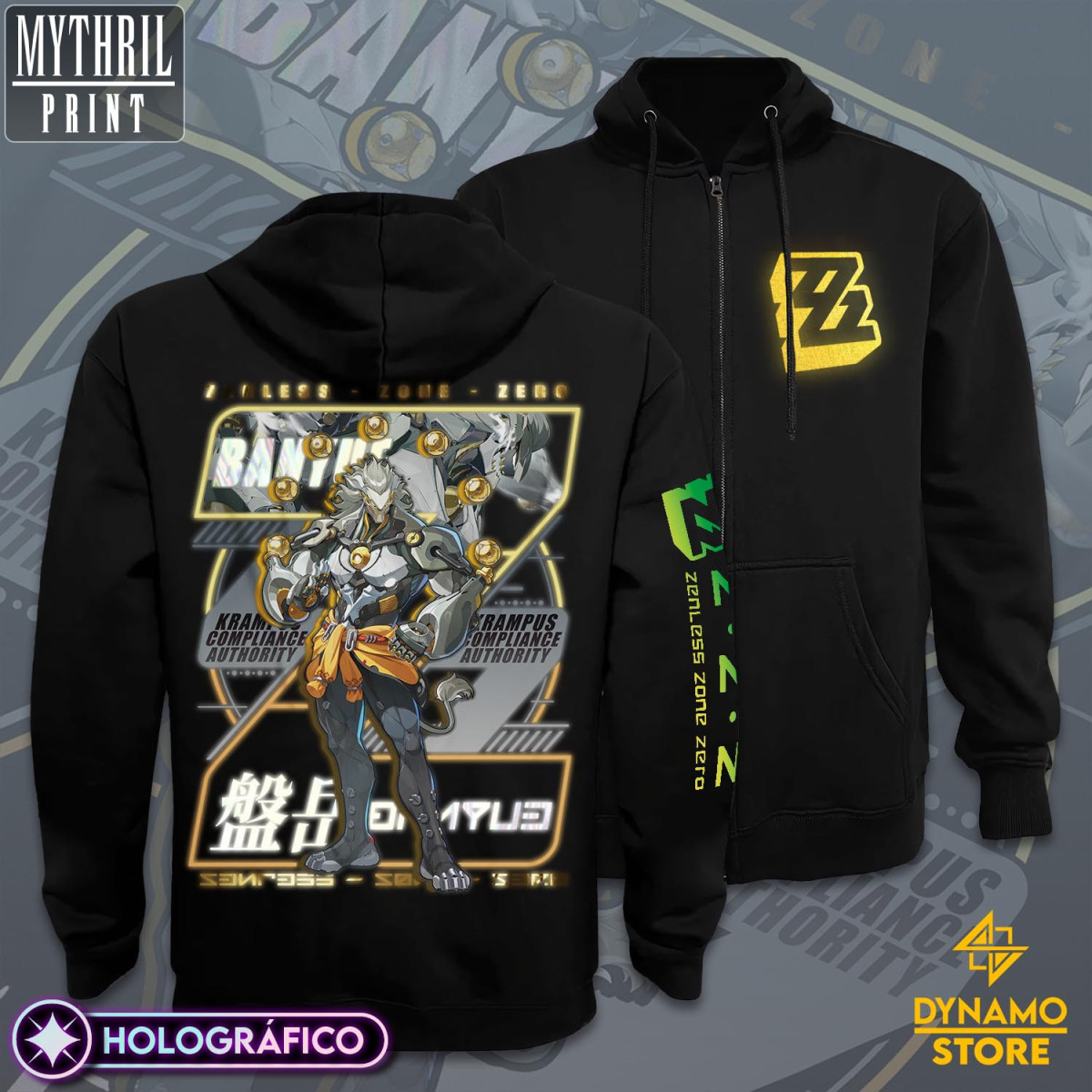 Banyue - Zenless Zone Zero - Poleron Holográfica - MYTHRIL PRINT