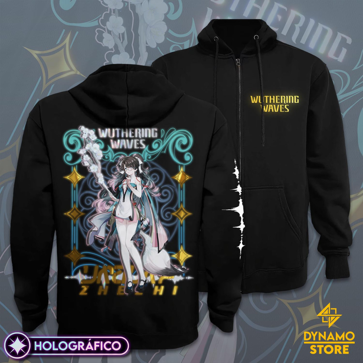 Zhezhi - Wuthering Waves - Poleron Holográfica - MYTHRIL PRINT