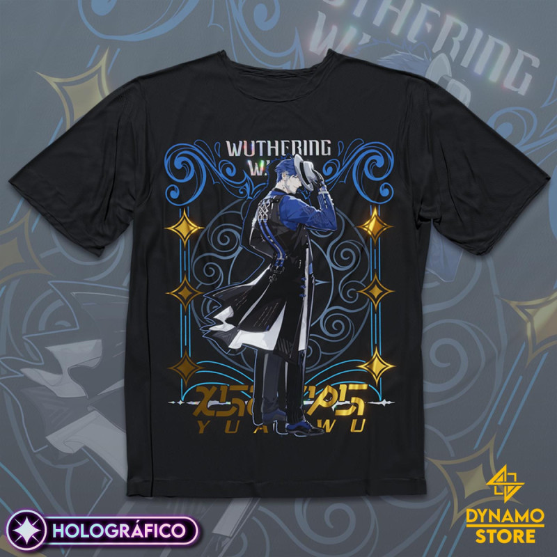 Yuanwu - Wuthering Waves - Polera Holográfica - MYTHRIL PRINT