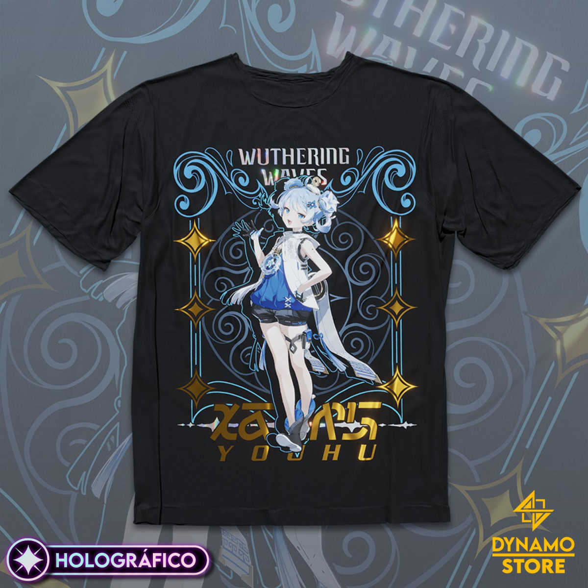Youhu - Wuthering Waves - Polera Holográfica - MYTHRIL PRINT