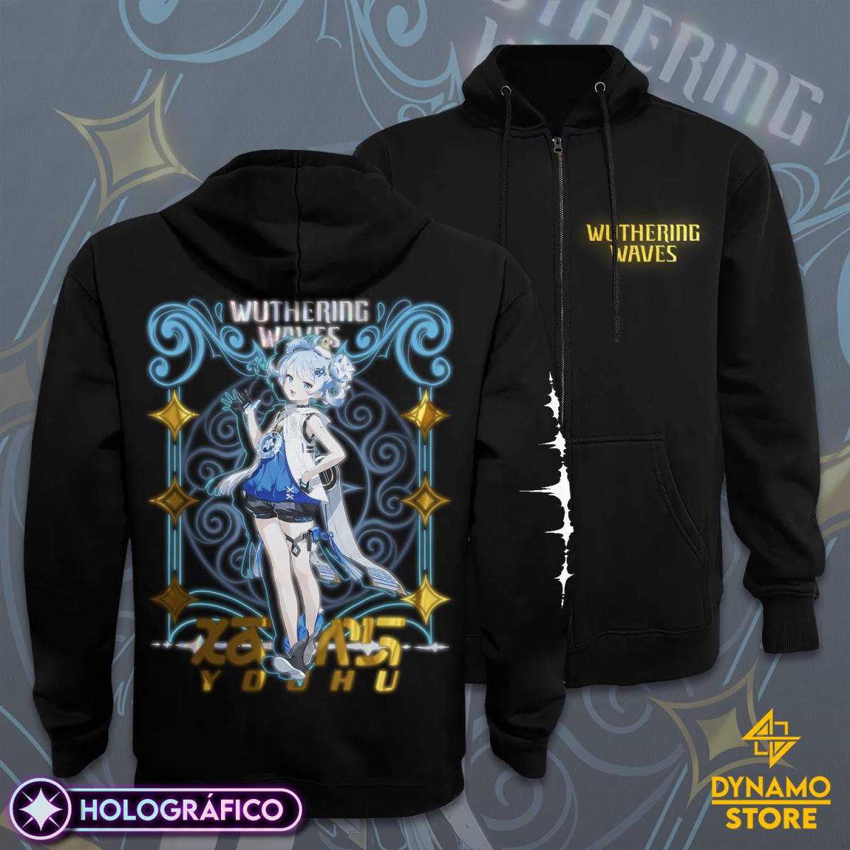 Youhu - Wuthering Waves - Poleron Holográfica - MYTHRIL PRINT