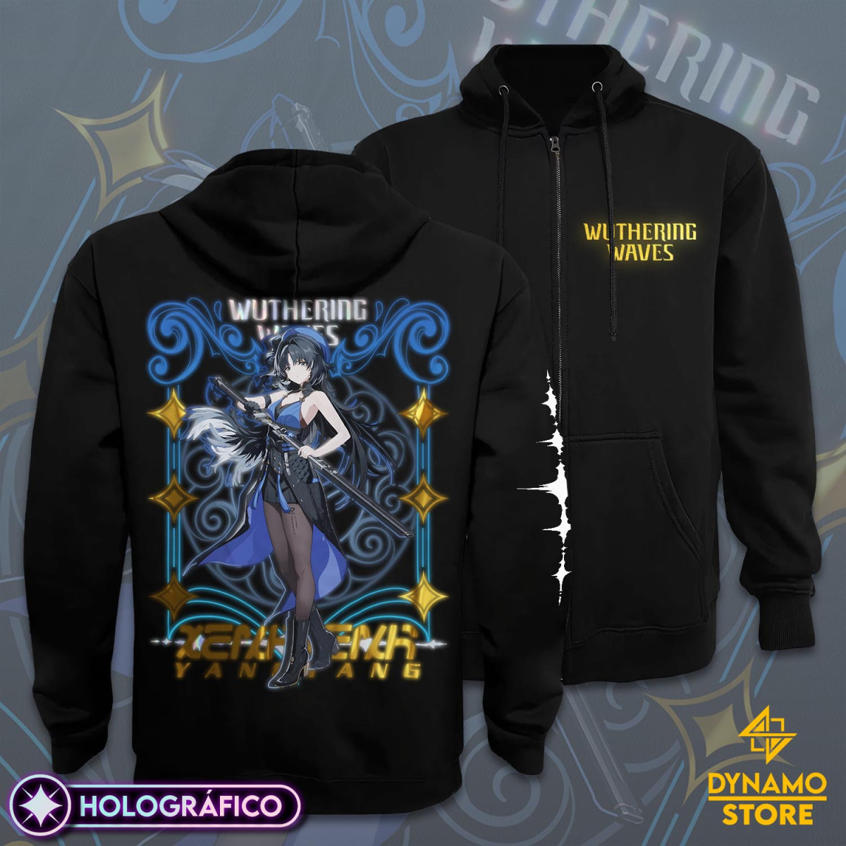 Yangyang- Wuthering Waves - Poleron Holográfica - MYTHRIL PRINT