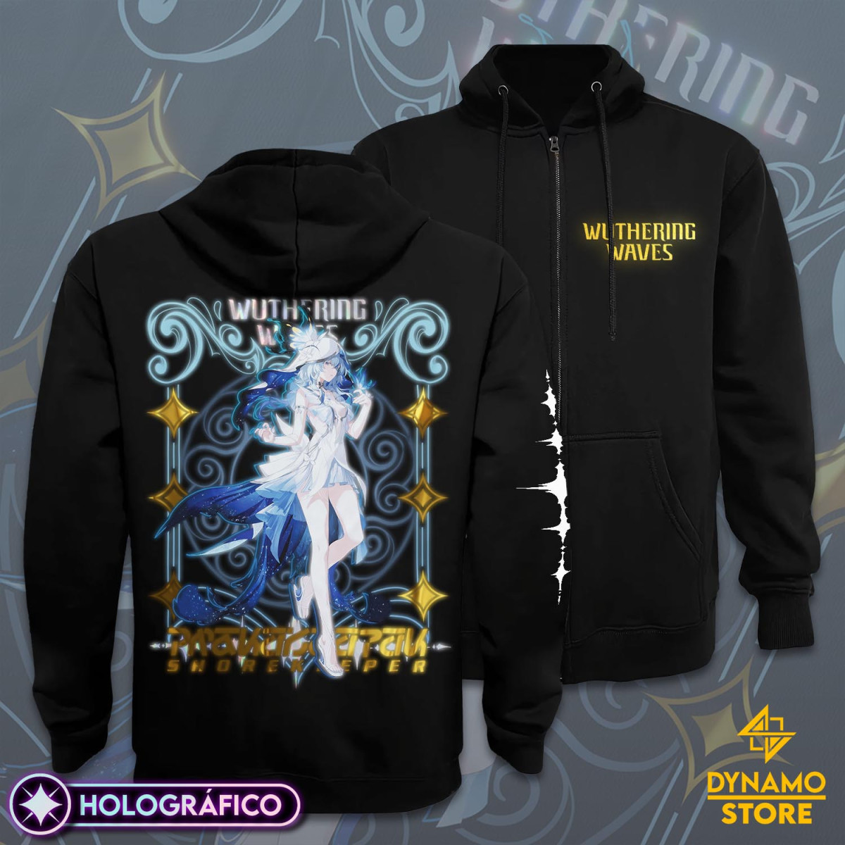 Shorekeeper - Wuthering Waves - Poleron Holográfica - MYTHRIL PRINT