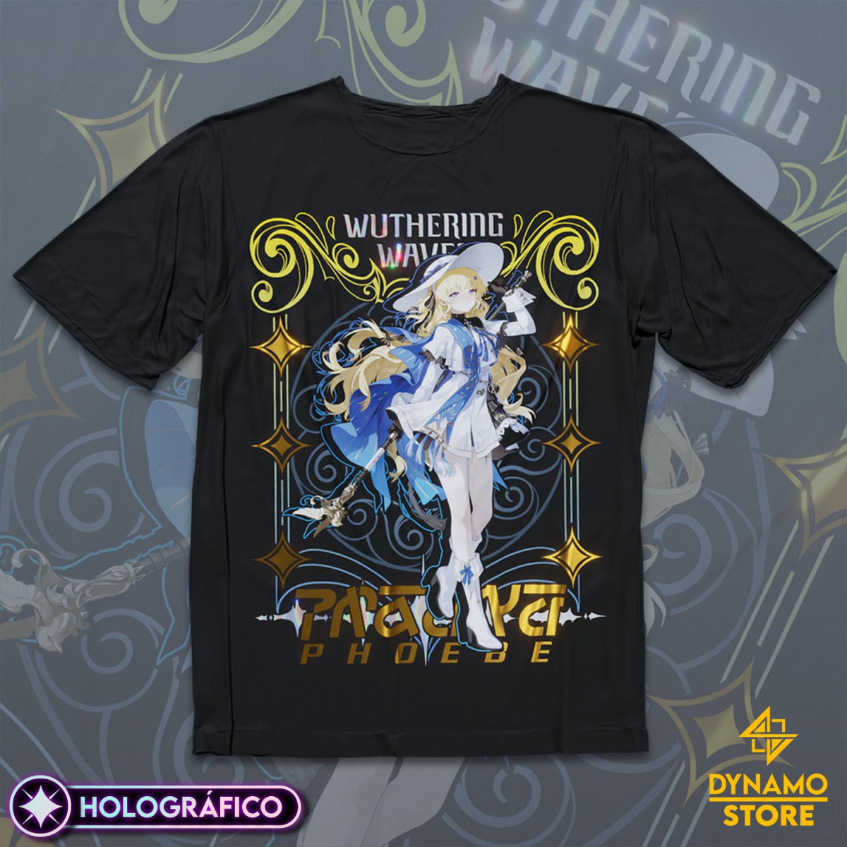 Phoebe - Wuthering Waves - Polera Holográfica - MYTHRIL PRINT