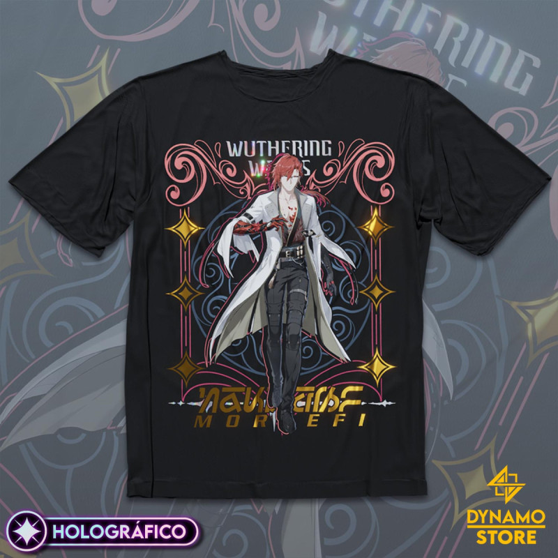 Mortefi - Wuthering Waves - Polera Holográfica - MYTHRIL PRINT