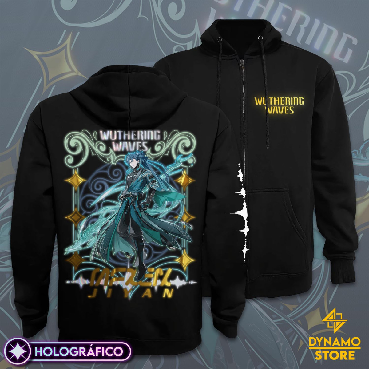 Jiyan - Wuthering Waves - Poleron Holográfica - MYTHRIL PRINT