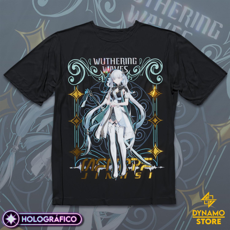 Jinhsi - Wuthering Waves - Polera Holográfica - MYTHRIL PRINT