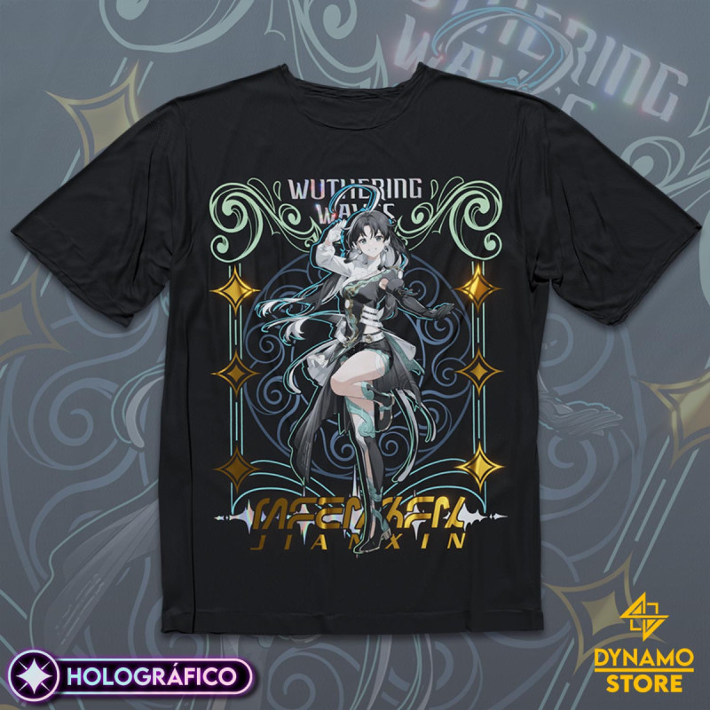 Jianxin - Wuthering Waves - Polera Holográfica - MYTHRIL PRINT