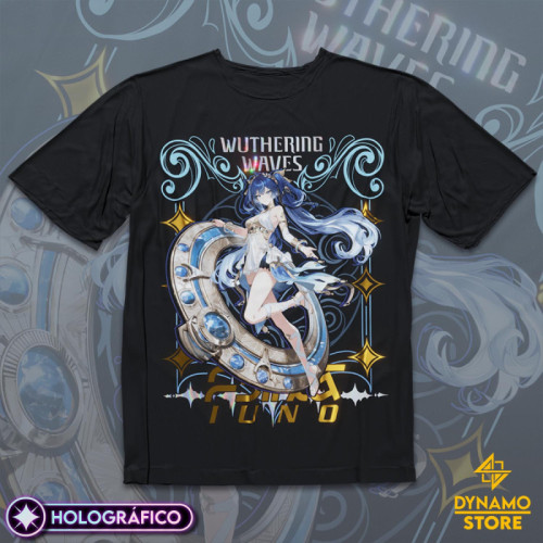 Iuno - Wuthering Waves - Polera Holográfica - MYTHRIL PRINT