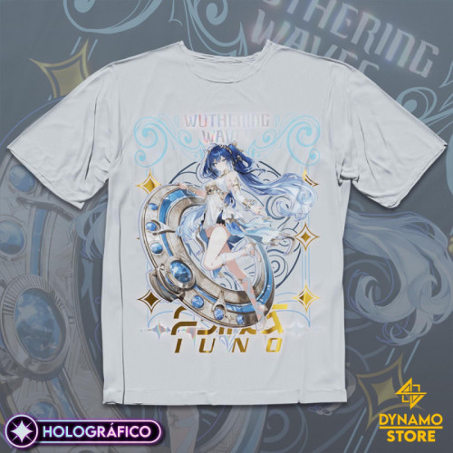 Iuno - Wuthering Waves - Polera Holográfica - MYTHRIL PRINT