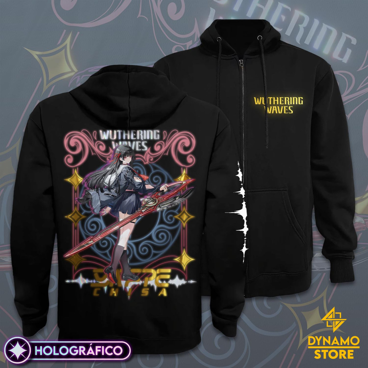 Chisa - Wuthering Waves - Poleron Holográfica - MYTHRIL PRINT