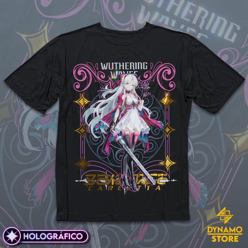 Carlotta - Wuthering Waves - Polera Holográfica - MYTHRIL PRINT