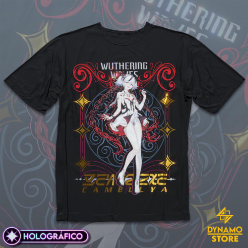 Camellya - Wuthering Waves - Polera Holográfica - MYTHRIL PRINT
