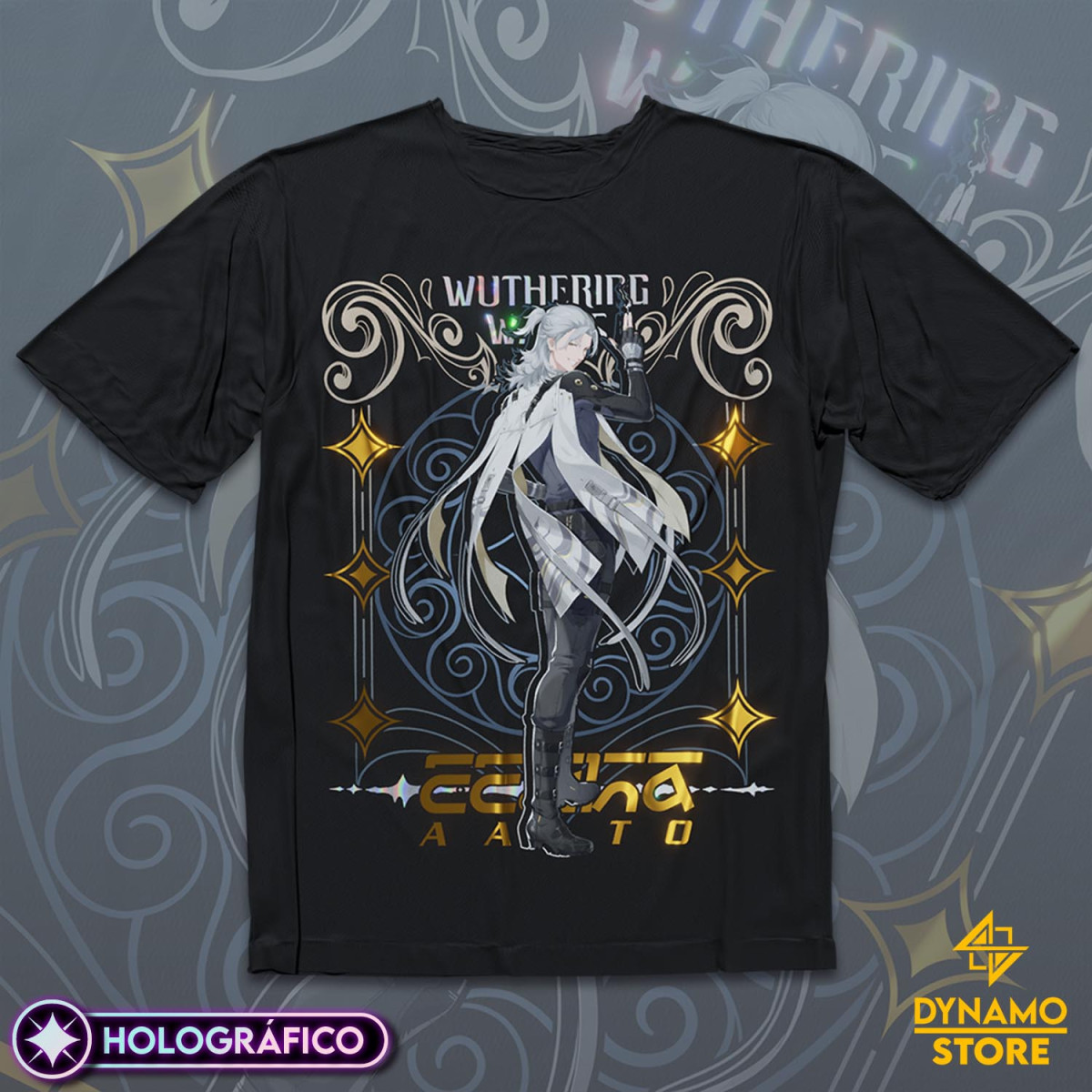 Aalto - Wuthering Waves - Polera Holográfica - MYTHRIL PRINT