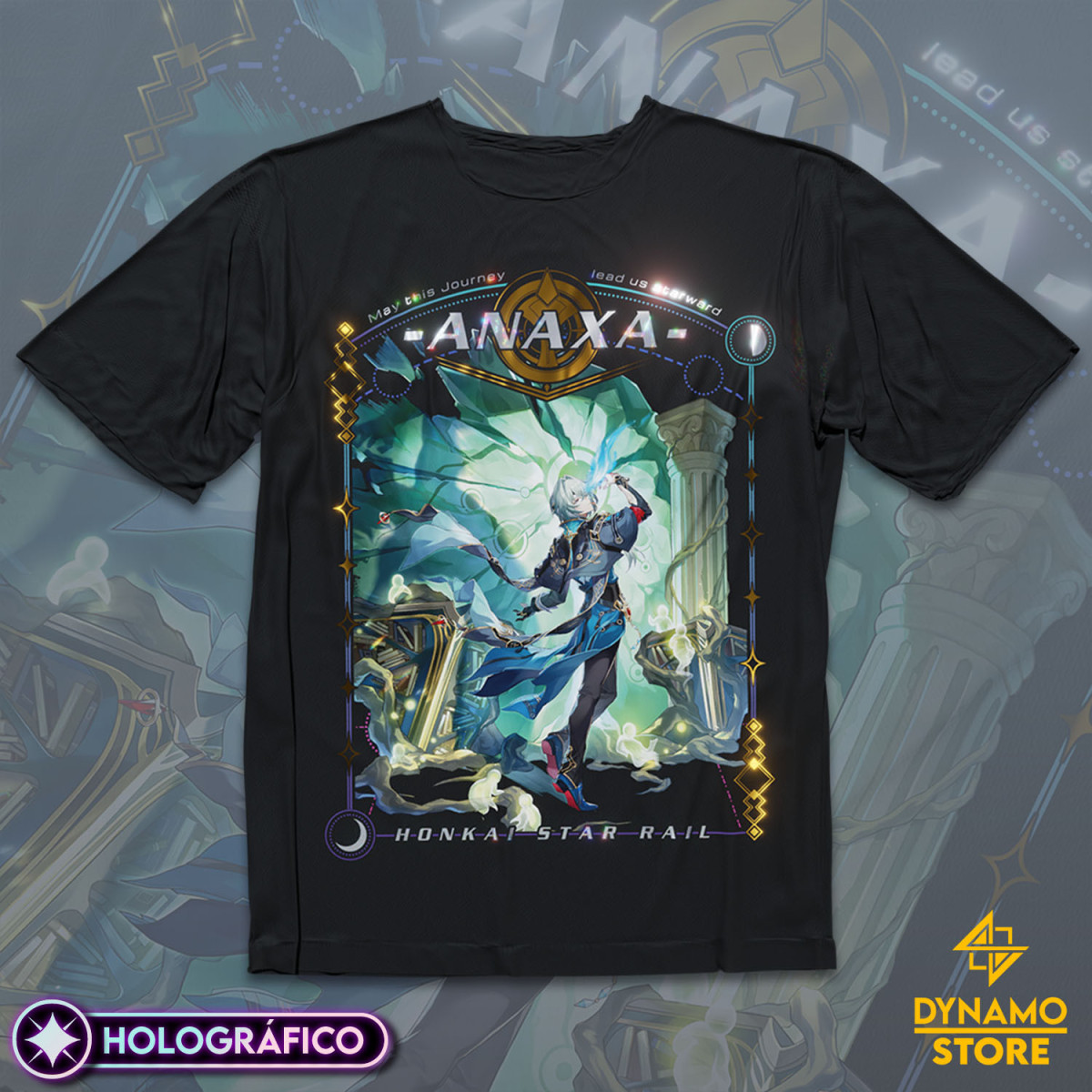 Anaxa - Honkai Star Rail - Polera Holográfica - MYTHRIL PRINT
