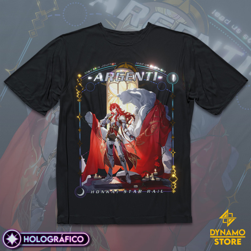 Argenti - Honkai Star Rail - Polera Holográfica - MYTHRIL PRINT