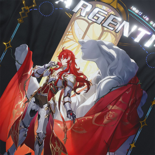 Argenti - Honkai Star Rail - Polera Holográfica - MYTHRIL PRINT
