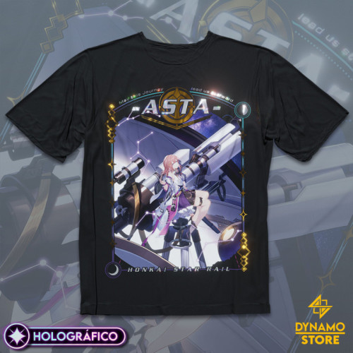 Asta - Honkai Star Rail - Polera Holográfica - MYTHRIL PRINT