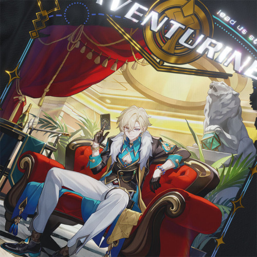Aventurine - Honkai Star Rail - Polera Holográfica - MYTHRIL PRINT