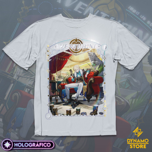 Aventurine - Honkai Star Rail - Polera Holográfica - MYTHRIL PRINT