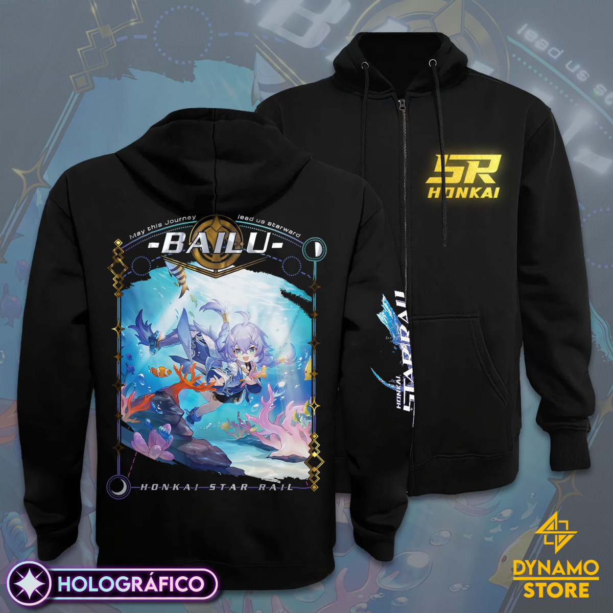 Bailu - Honkai Star Rail - Poleron Holográfica - MYTHRIL PRINT