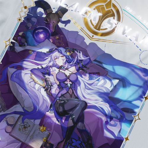 Black Swan - Honkai Star Rail - Polera Holográfica - MYTHRIL PRINT