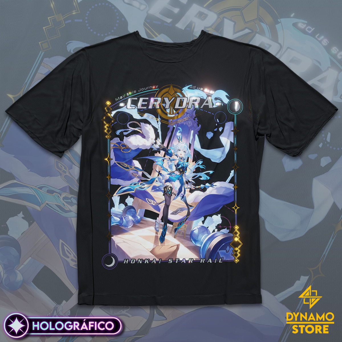 Cerydra - Honkai Star Rail - Polera Holográfica - MYTHRIL PRINT