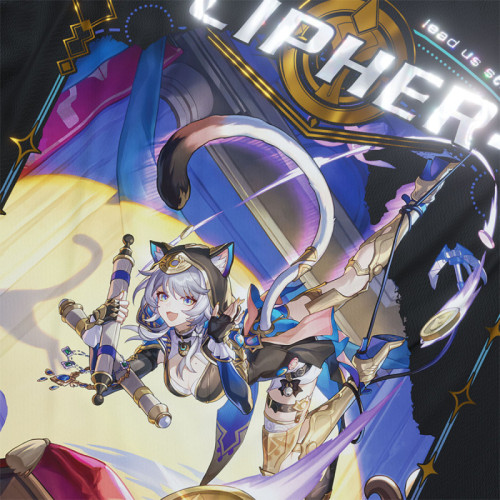 Cipher - Honkai Star Rail - Polera Holográfica - MYTHRIL PRINT