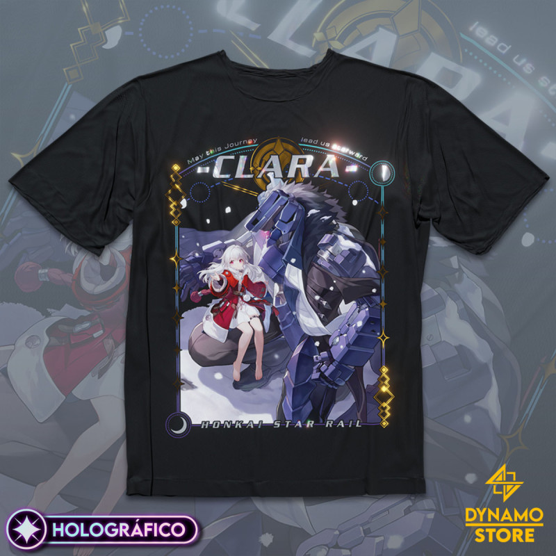 Clara - Honkai Star Rail - Polera Holográfica - MYTHRIL PRINT