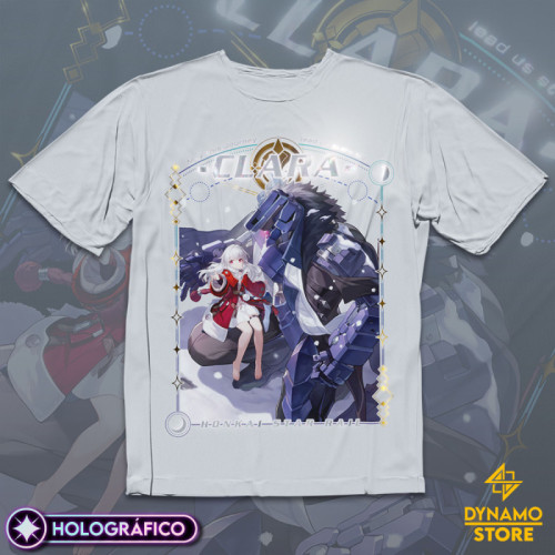 Clara - Honkai Star Rail - Polera Holográfica - MYTHRIL PRINT