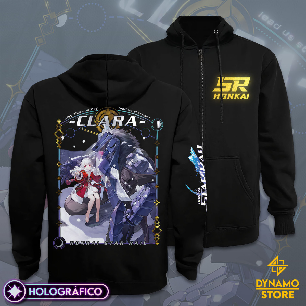 Clara - Honkai Star Rail - Poleron Holográfica - MYTHRIL PRINT