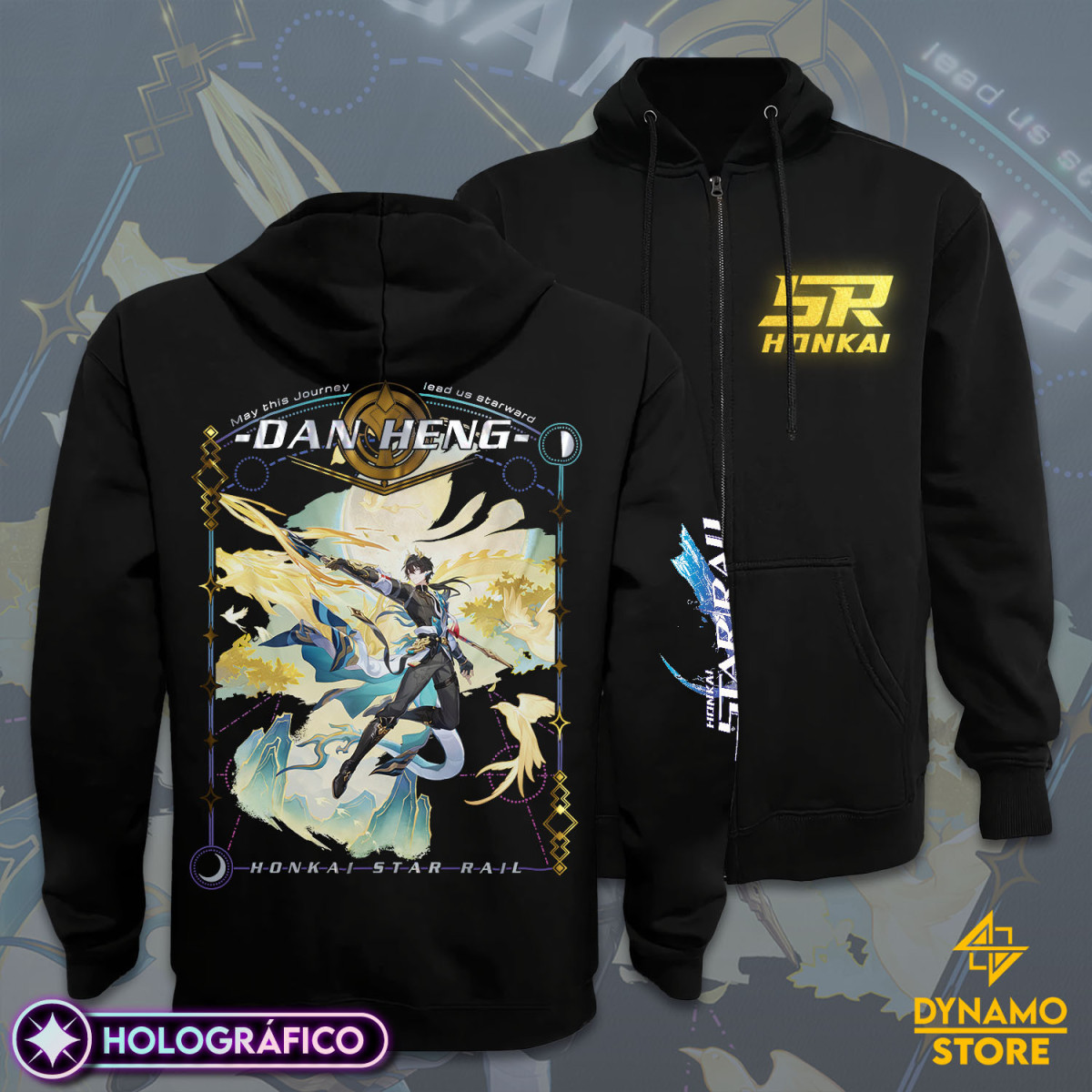 Dan Heng Permansor Terrae - Honkai Star Rail - Poleron Holográfica - MYTHRIL PRINT