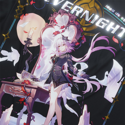 Evernight - Honkai Star Rail - Polera Holográfica - MYTHRIL PRINT