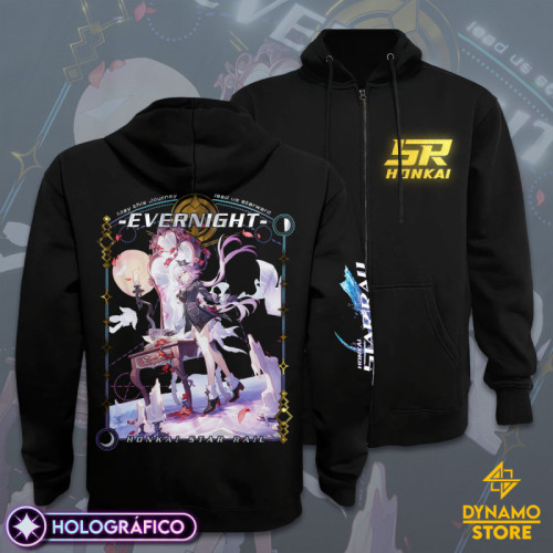 Evernight - Honkai Star Rail - Poleron Holográfica - MYTHRIL PRINT