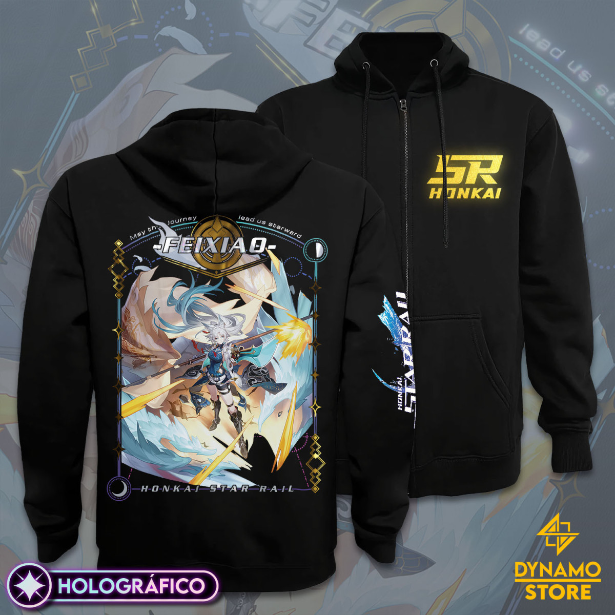 Feixiao - Honkai Star Rail - Poleron Holográfica - MYTHRIL PRINT