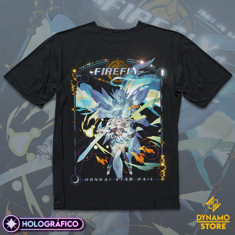 Firefly - Honkai Star Rail - Polera Holográfica - MYTHRIL PRINT