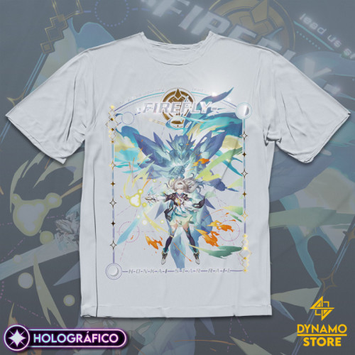 Firefly - Honkai Star Rail - Polera Holográfica - MYTHRIL PRINT