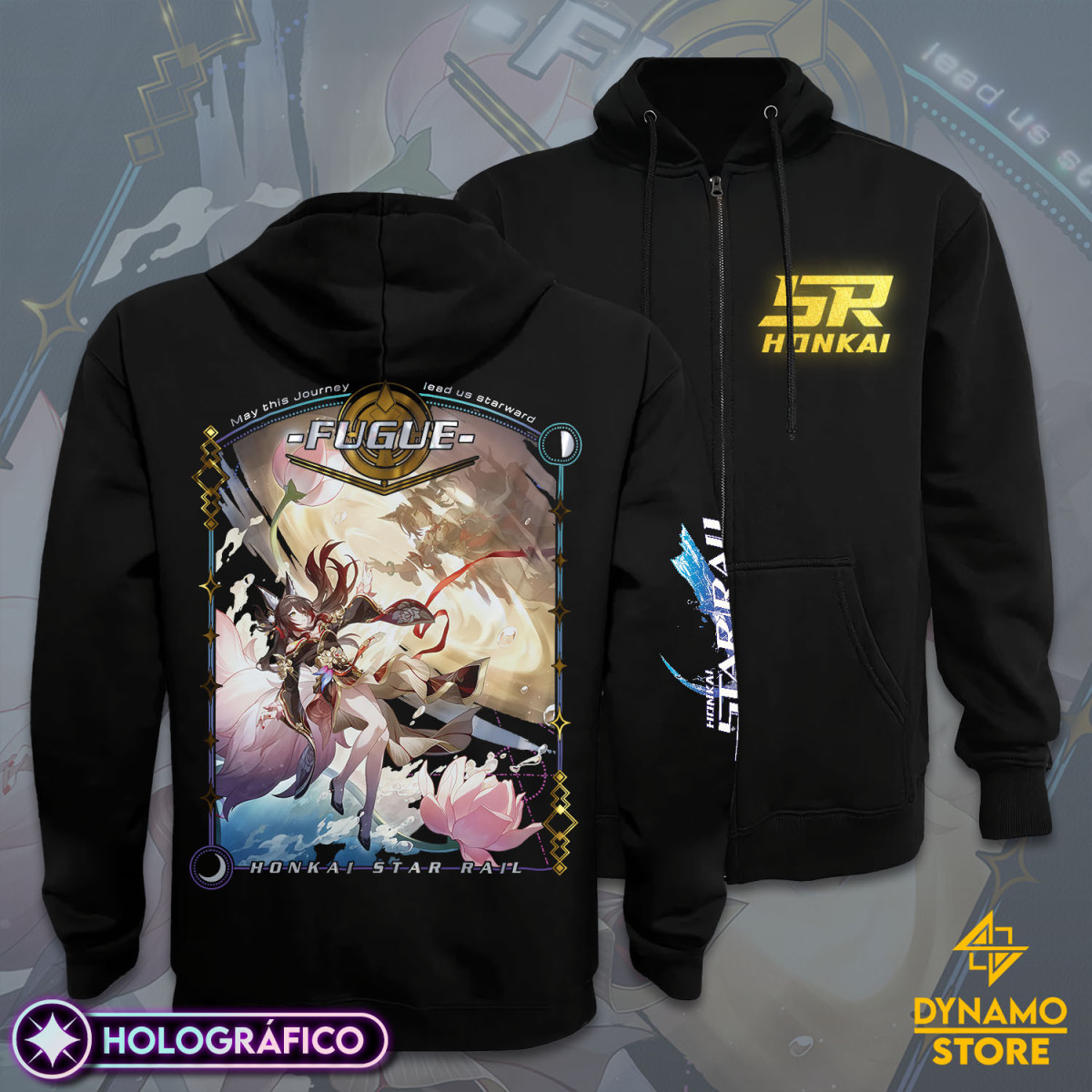 Fugue - Honkai Star Rail - Poleron Holográfica - MYTHRIL PRINT