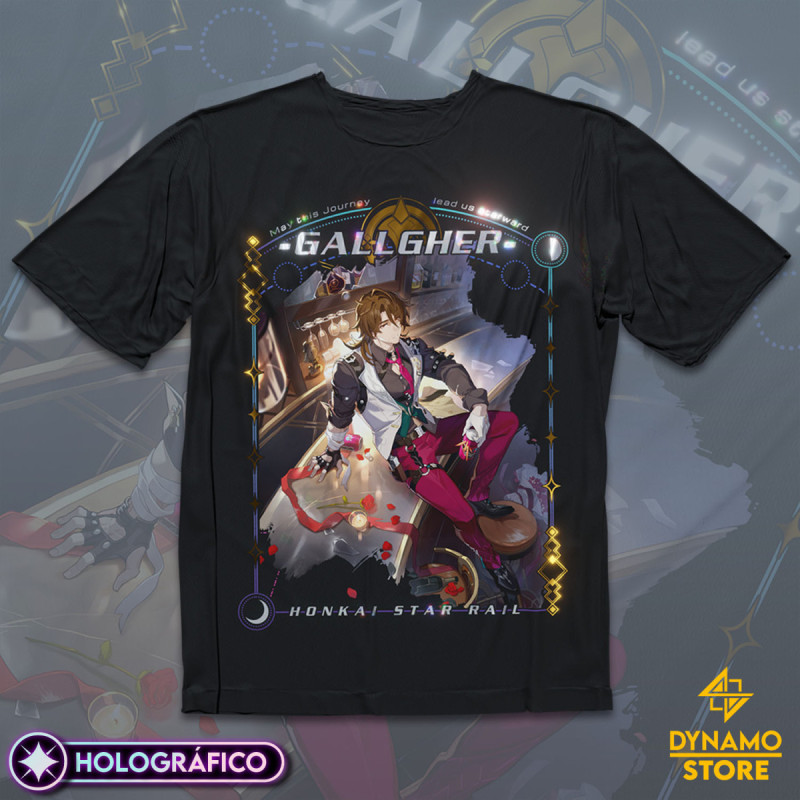 Gallagher - Honkai Star Rail - Polera Holográfica - MYTHRIL PRINT