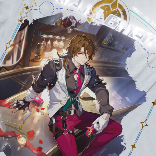 Gallagher - Honkai Star Rail - Polera Holográfica - MYTHRIL PRINT