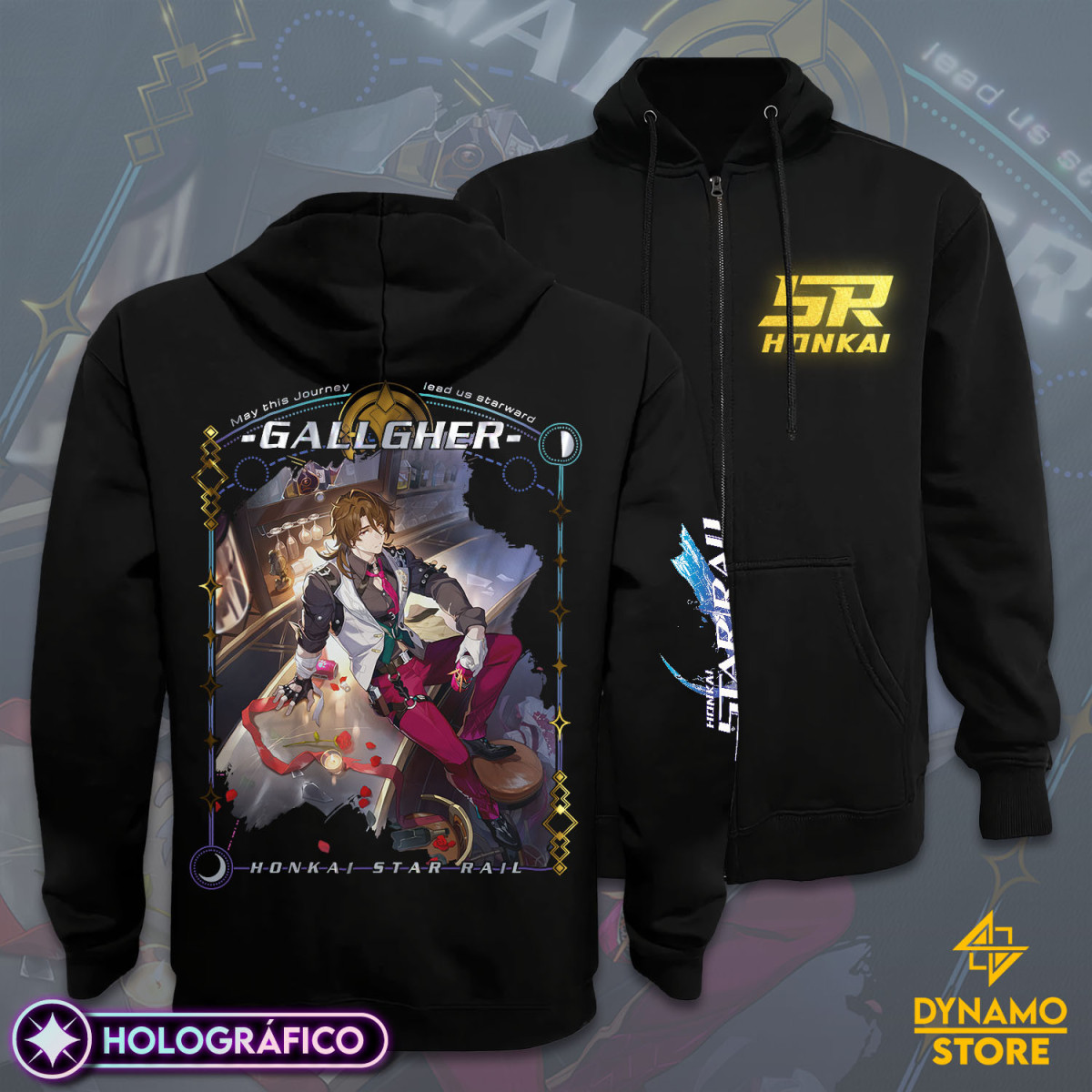 Gallagher - Honkai Star Rail - Poleron Holográfica - MYTHRIL PRINT