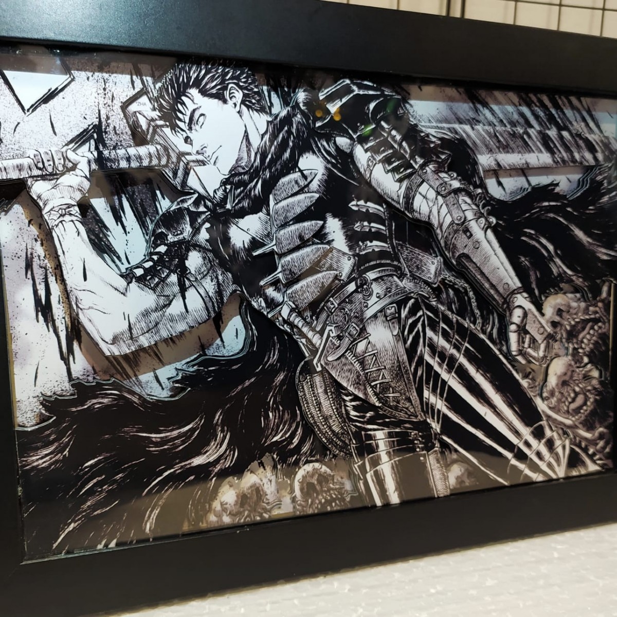 Berserk - Guts - Cuadro 3DELUXE
