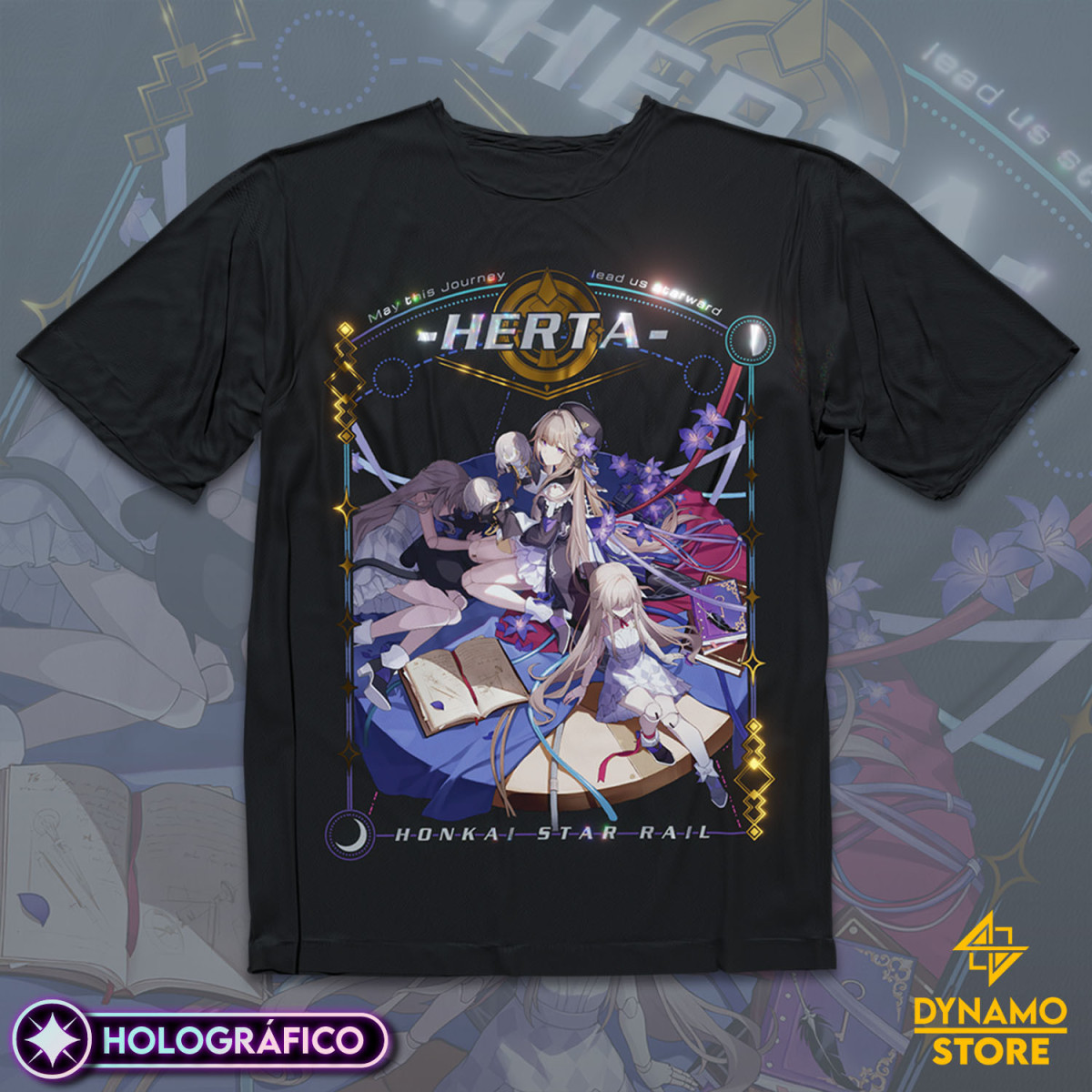 Herta - Honkai Star Rail - Polera Holográfica - MYTHRIL PRINT