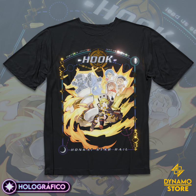 Hook - Honkai Star Rail - Polera Holográfica - MYTHRIL PRINT