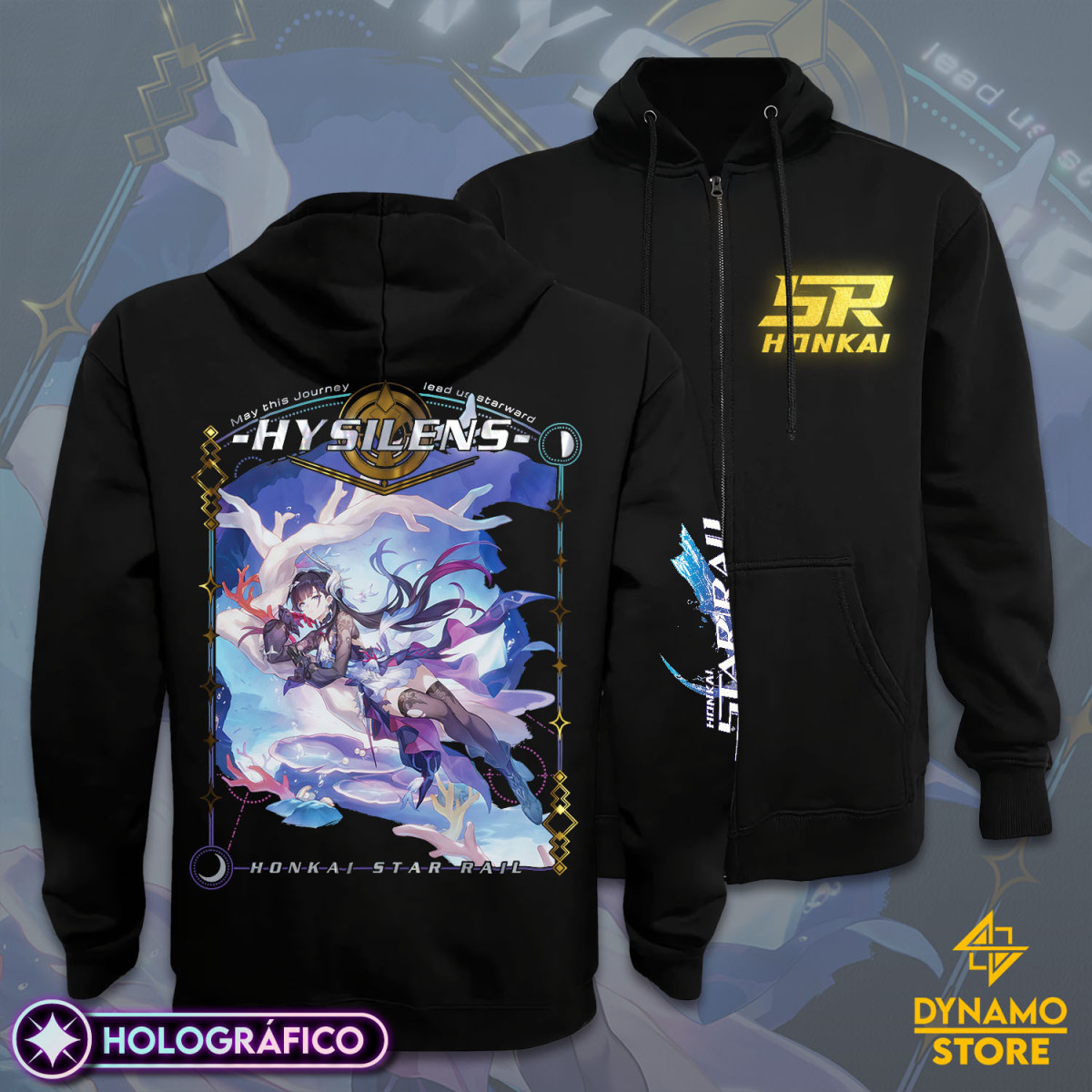 Hysilens - Honkai Star Rail - Poleron Holográfica - MYTHRIL PRINT