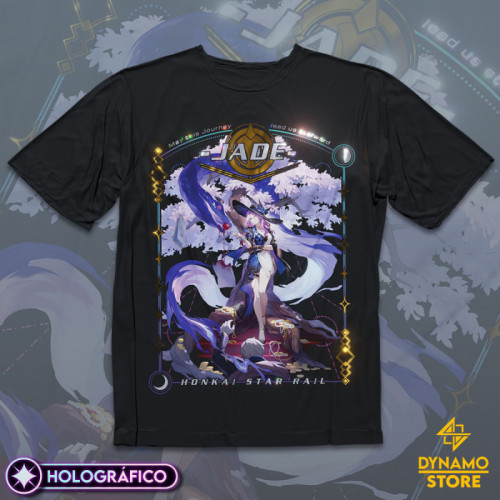 Jade - Honkai Star Rail - Polera Holográfica - MYTHRIL PRINT